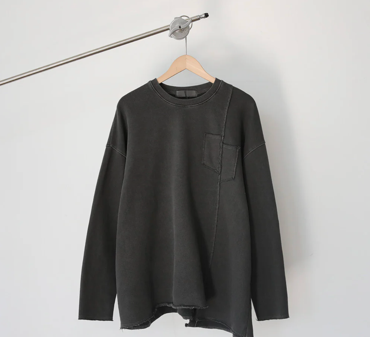 Washed Loose Long-Sleeve T-shirt