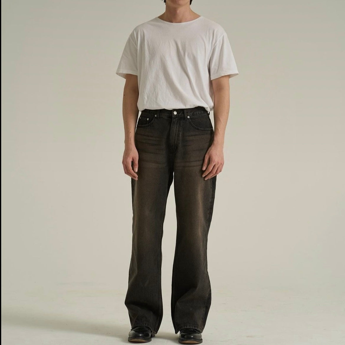 Vintage Fade Straight-Leg Denim Jeans