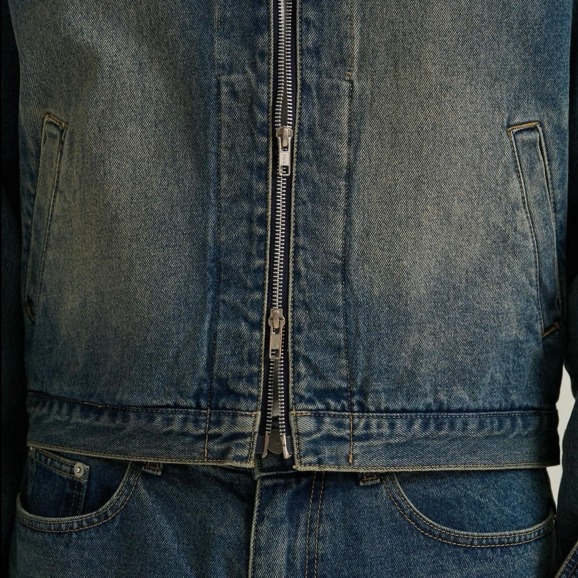 Vintage Fade Straight-Leg Denim Jeans