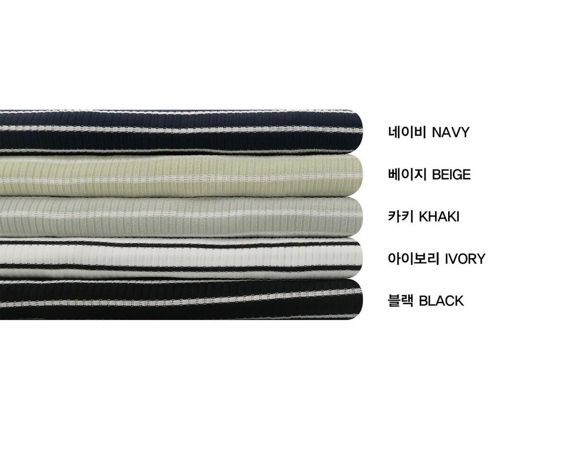 Striped Seersucker Short-Sleeve T-Shirt