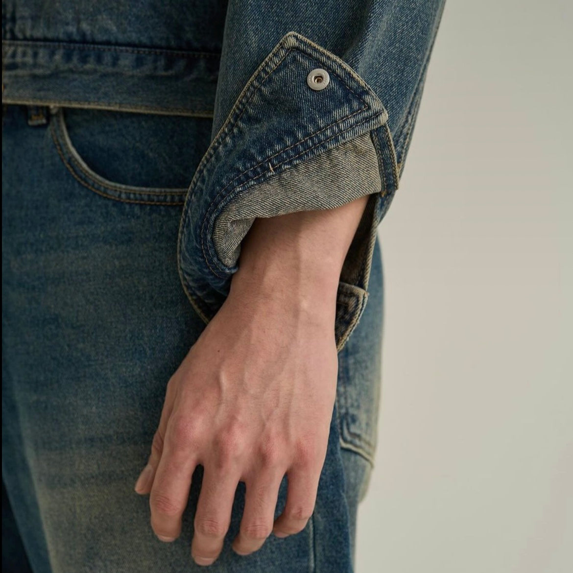 Vintage Fade Straight-Leg Denim Jeans