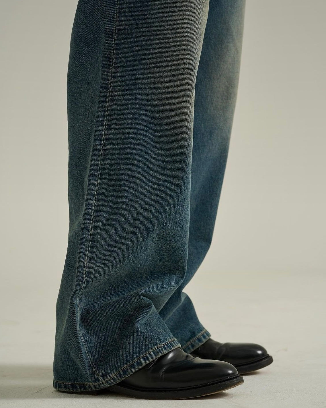 Vintage Fade Straight-Leg Denim Jeans