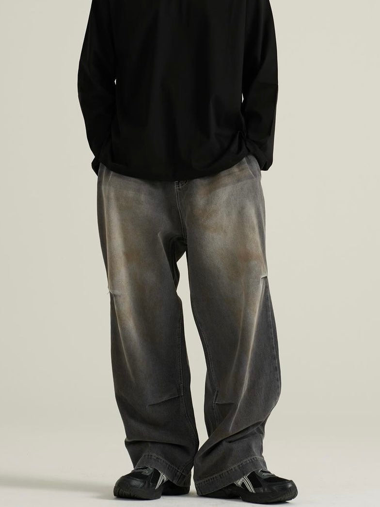Dirty Washed Dart Jeans