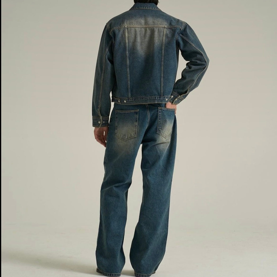 Vintage Fade Straight-Leg Denim Jeans