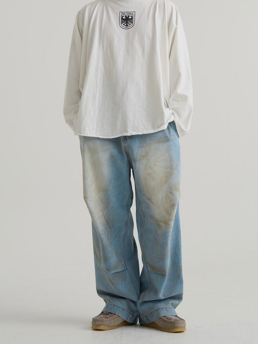 Dirty Washed Dart Jeans