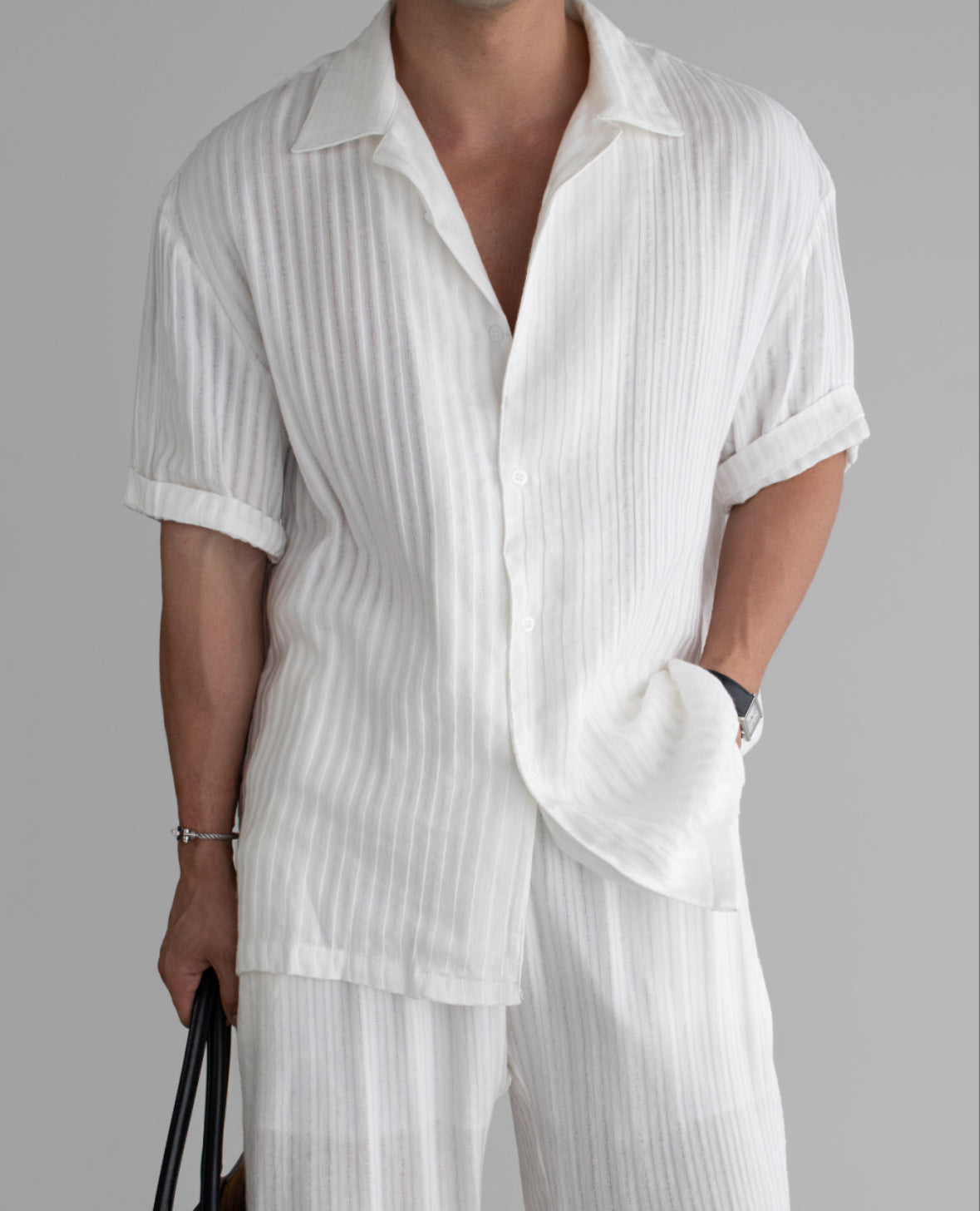 Linen Open Shirt