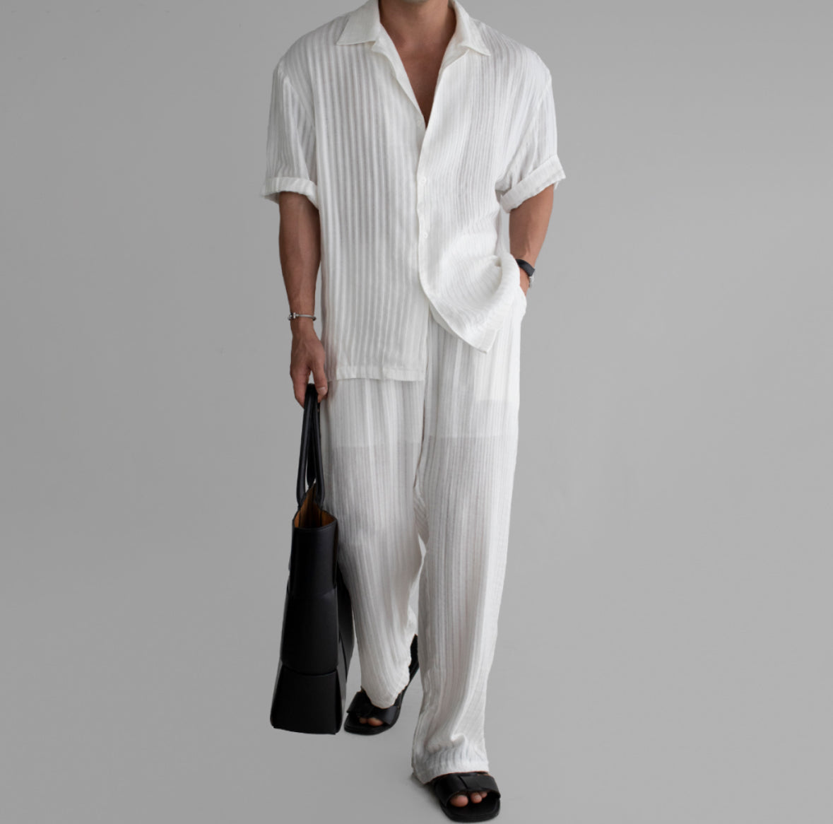 Linen Open Shirt