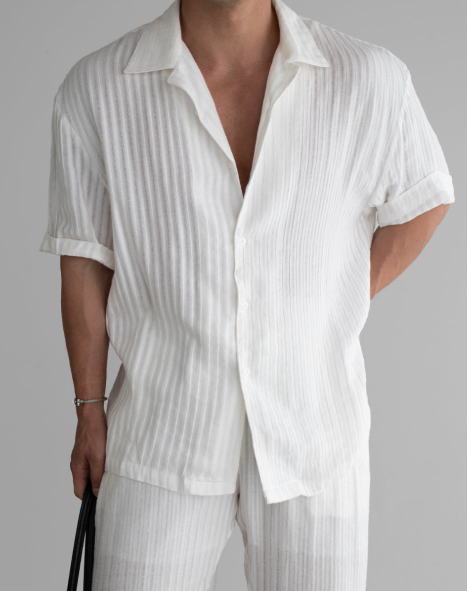 Linen Open Shirt