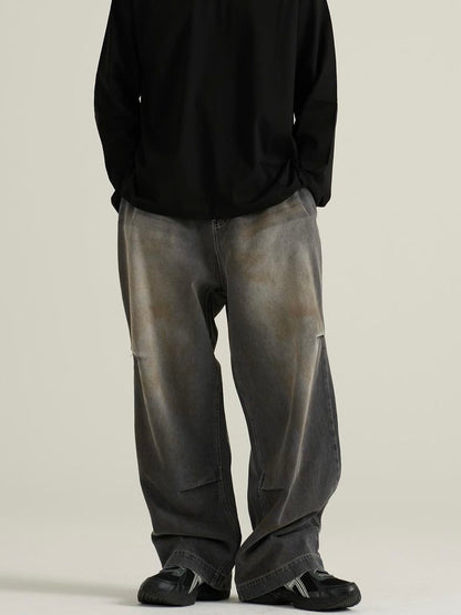 Dirty Washed Dart Jeans