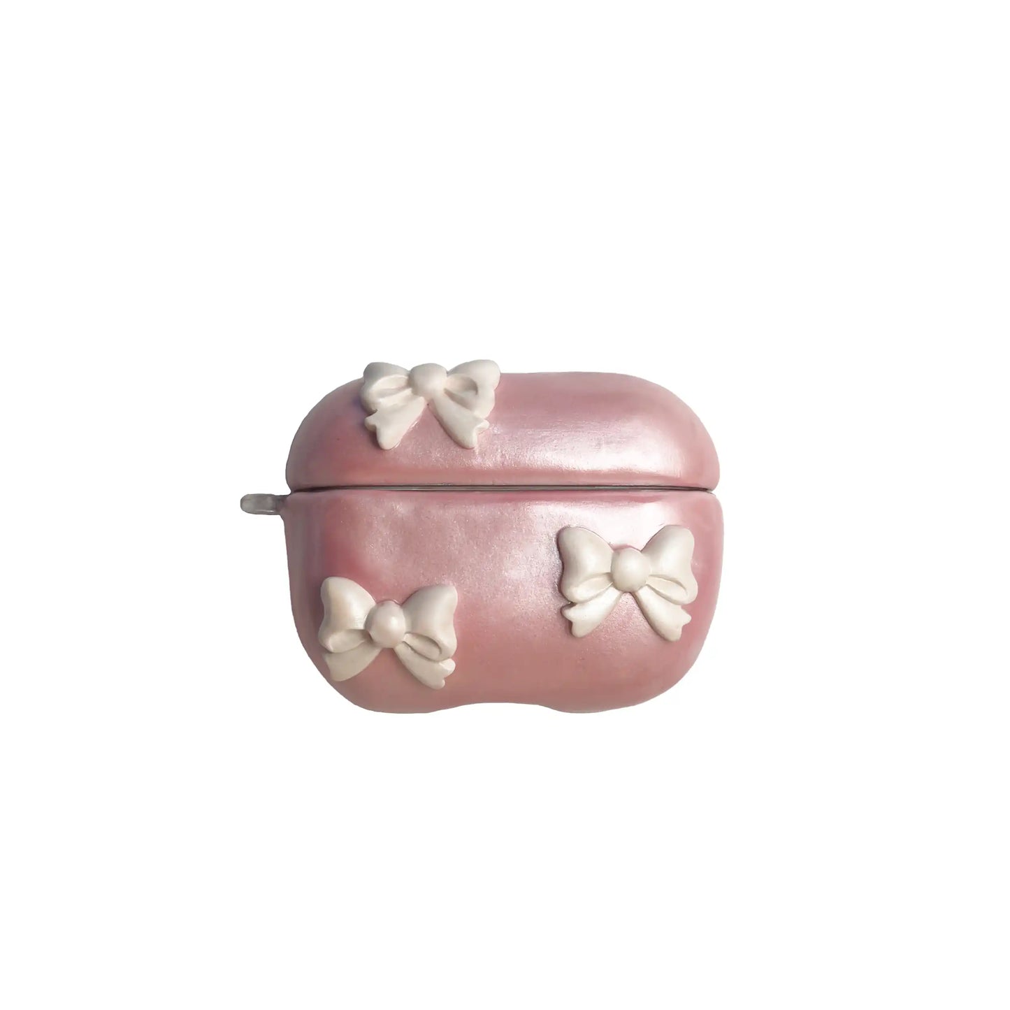Ribbon Pink Airpods Case